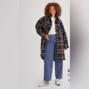 Plaid Oversized Coat